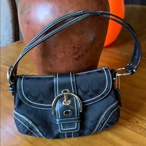 Black small coach purse